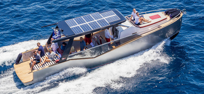 Luxi33, the solar hybrid tender @ Porto Cervo